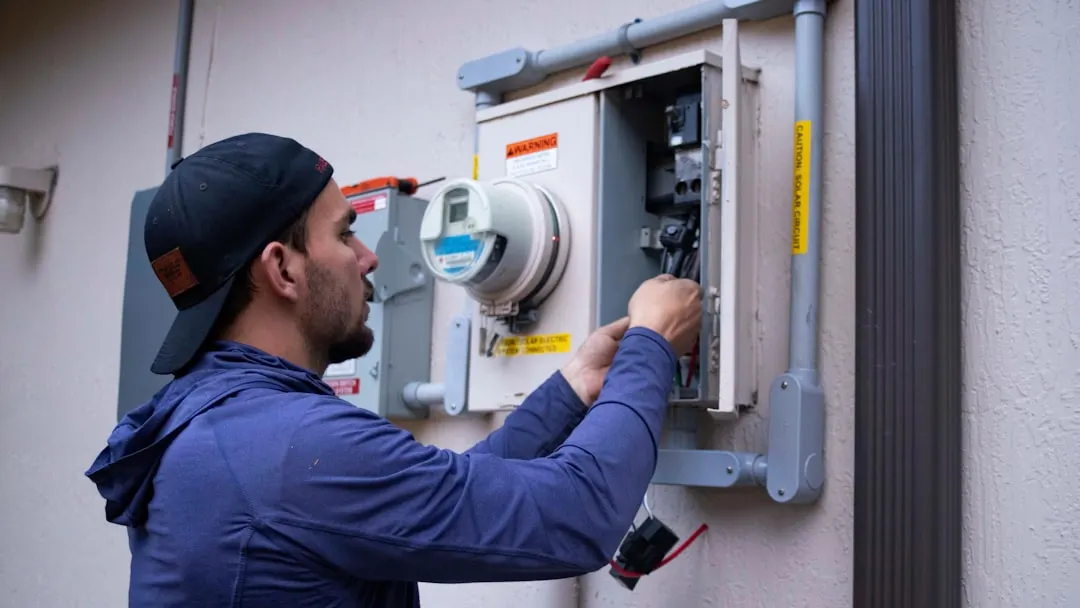 HVAC technician on a maintenance plan visit in North York