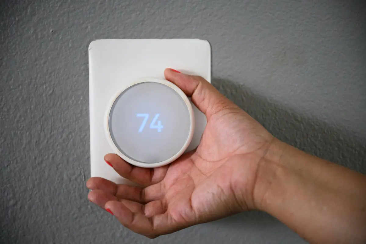 Zone thermostat in North York office building